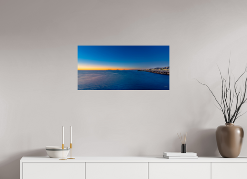 82,5 x 40 cm, Tirage couleur brillant seul Bleu Infini