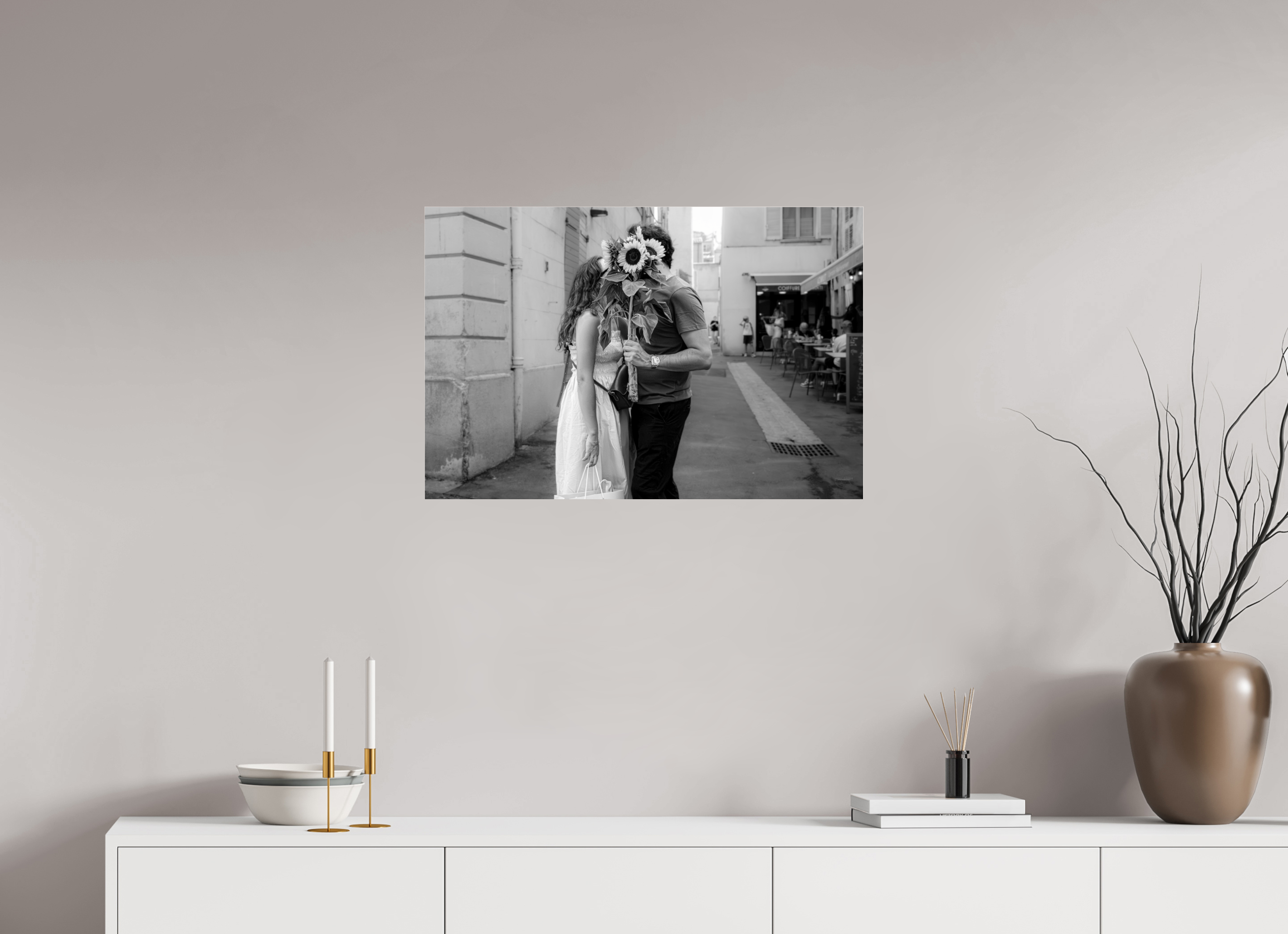 75 x 50 cm, Photo Print Under Acrylic Glass Bouquet d’ombre et de lumière