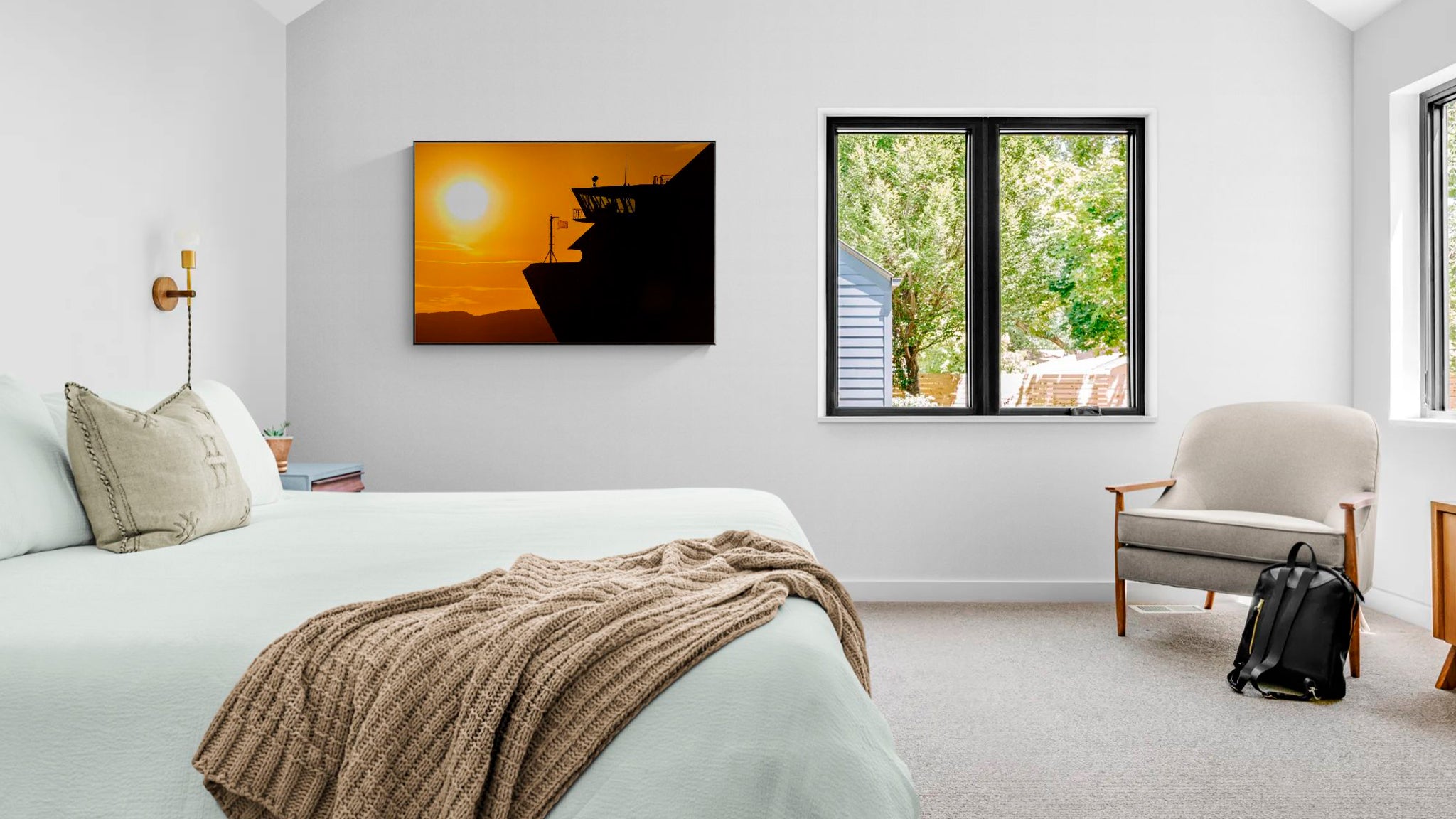 Lumière dorée sur la mer