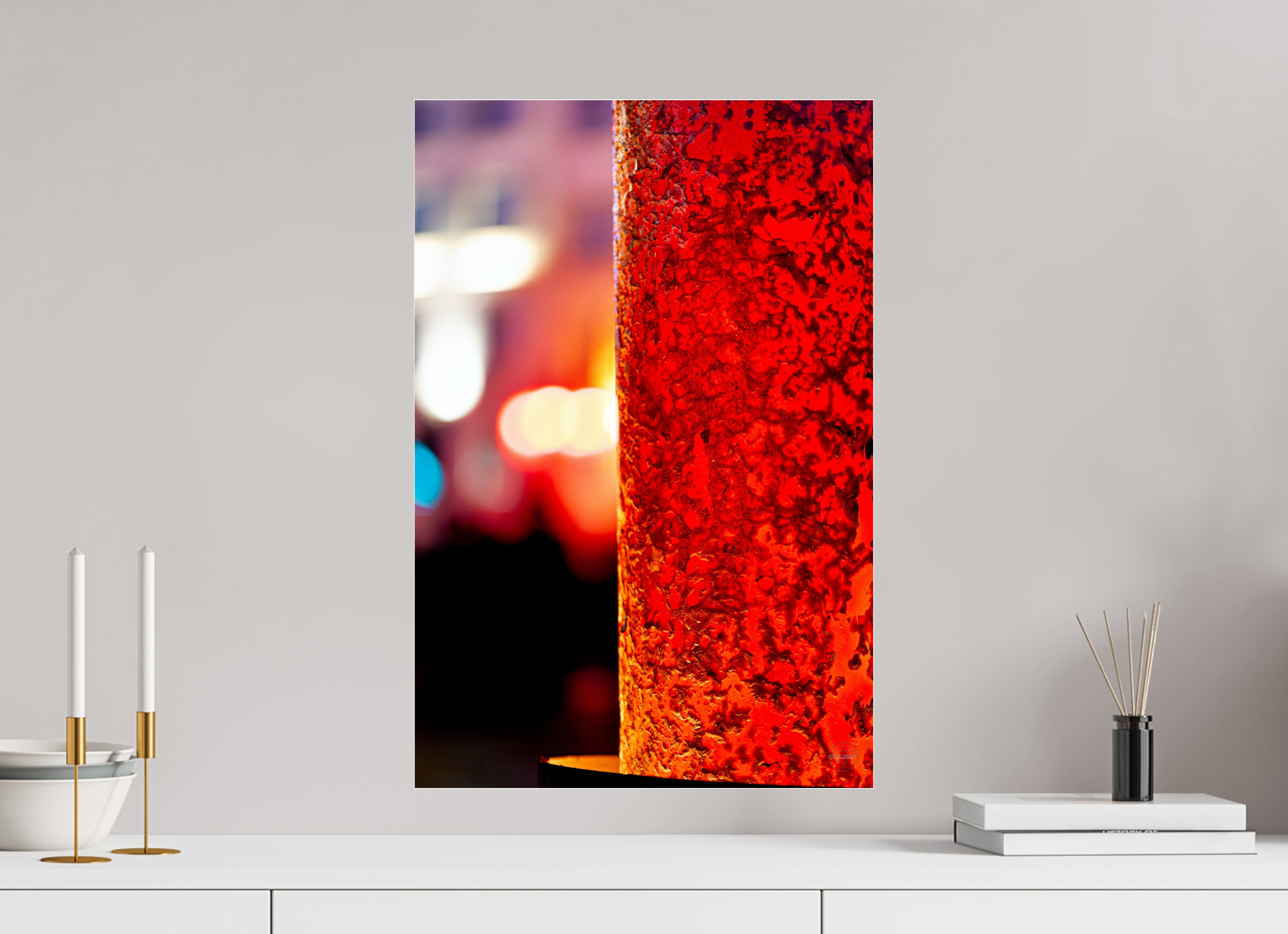 40 x 60 cm, Photo Print Under Acrylic Glass Photo décorative – Le fer et le feu