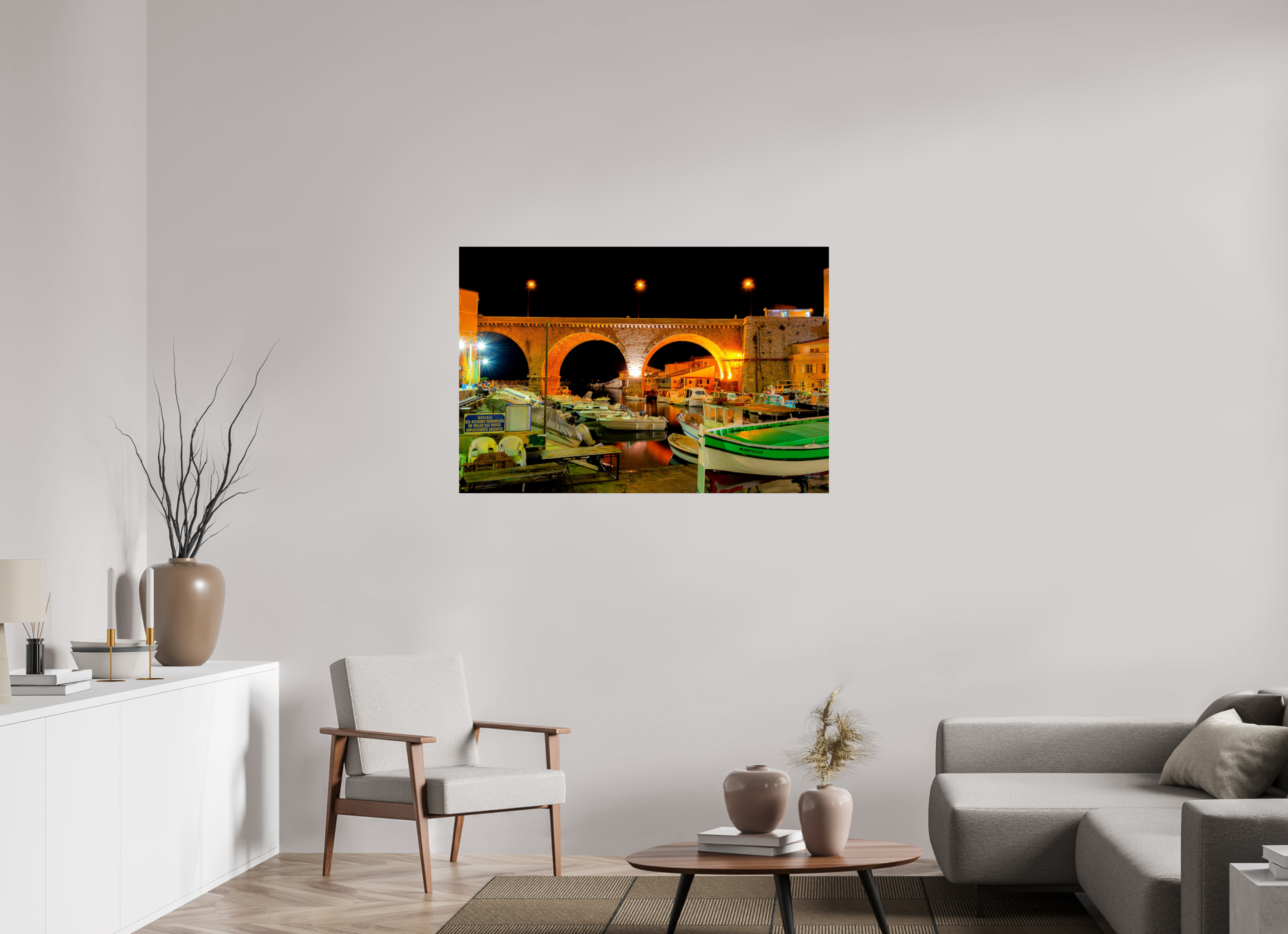 120 x 80 cm, Tirage couleur brillant seul Sous les Arches du Vallon