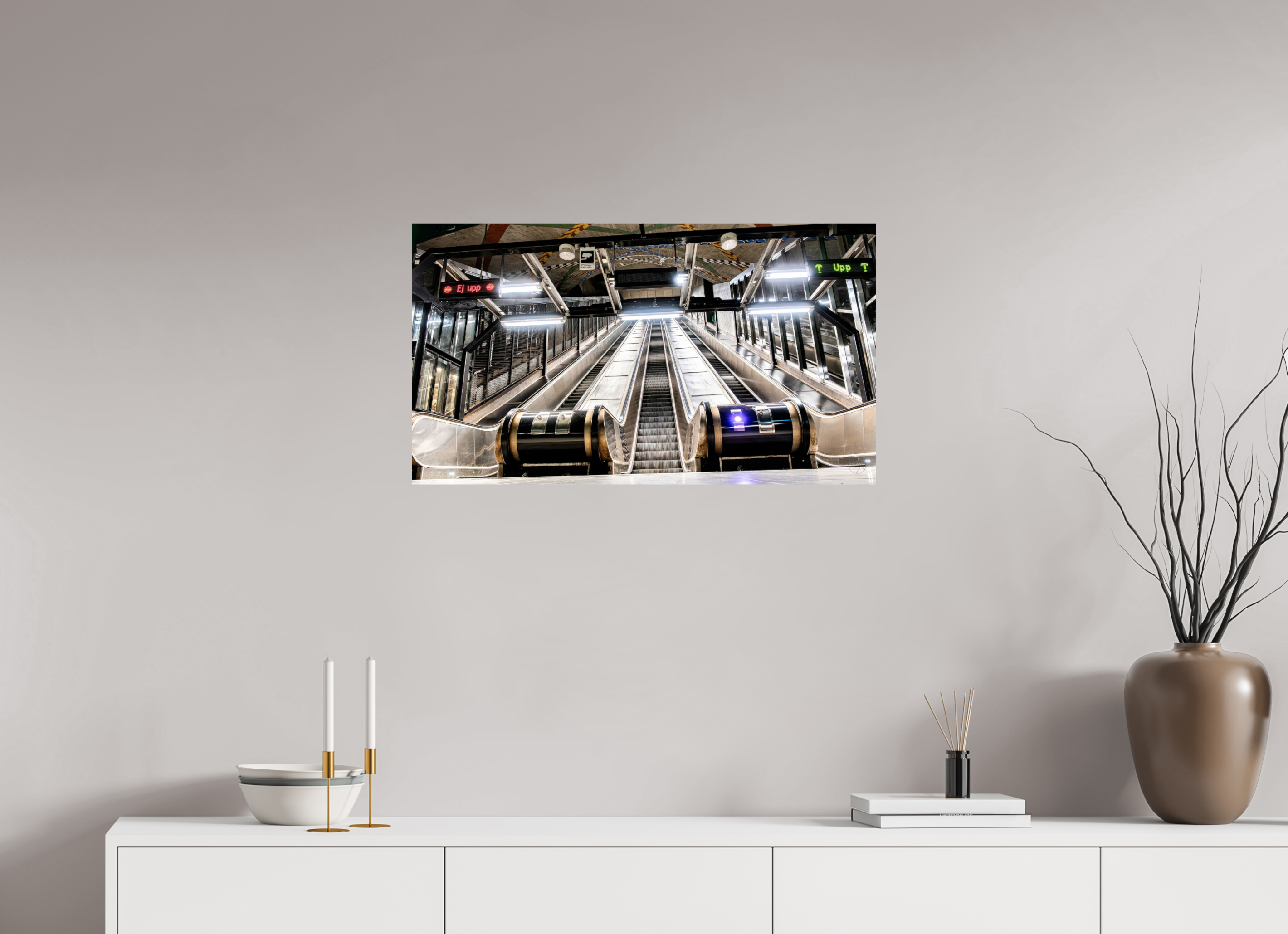 80 x 45 cm, Tirage couleur brillant seul Vers le Haut | Poster Architecture Urbaine & Design Contemporain