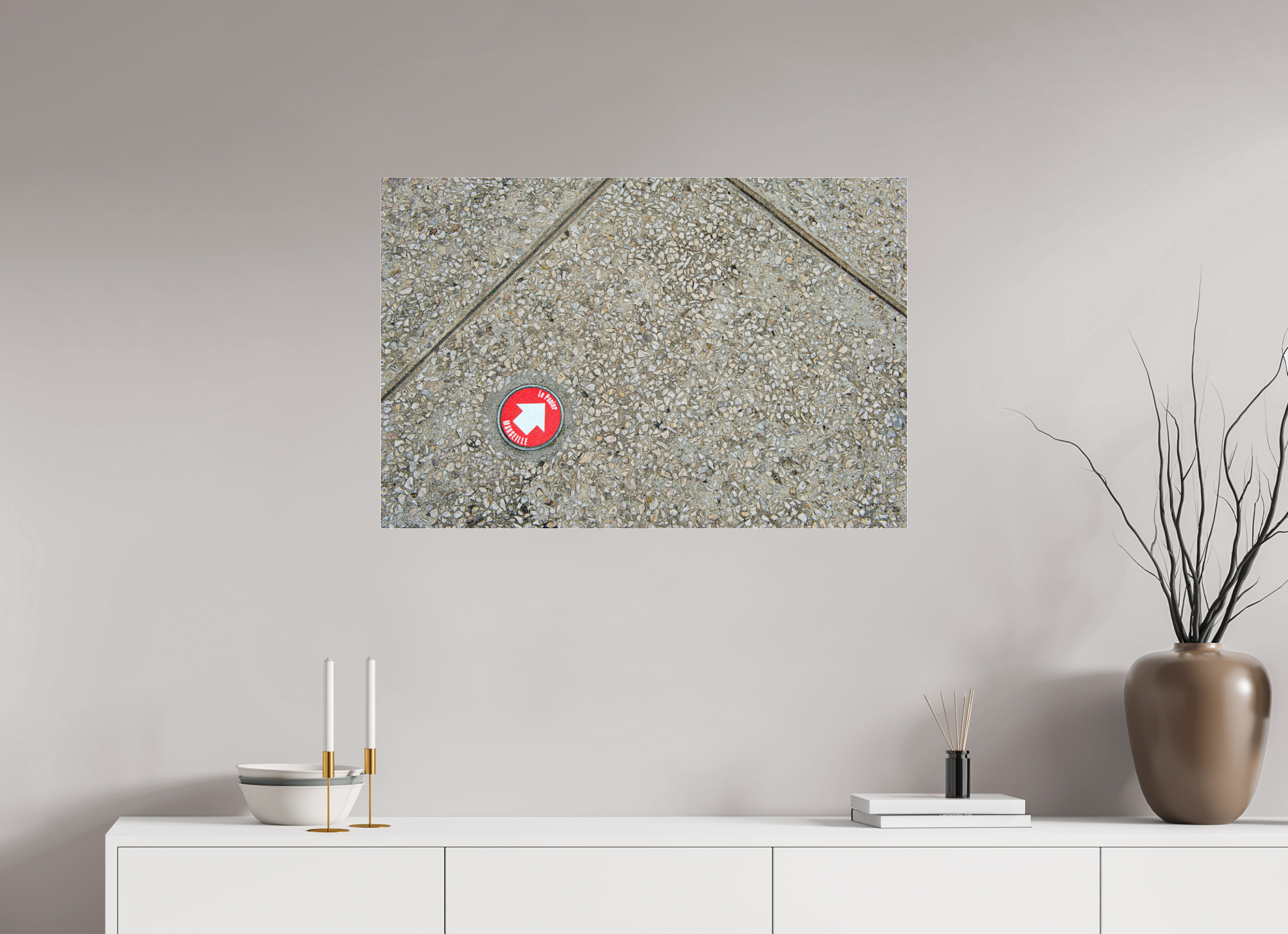 90 x 60 cm, Tirage couleur sous Plexi Marseille -> Le Panier