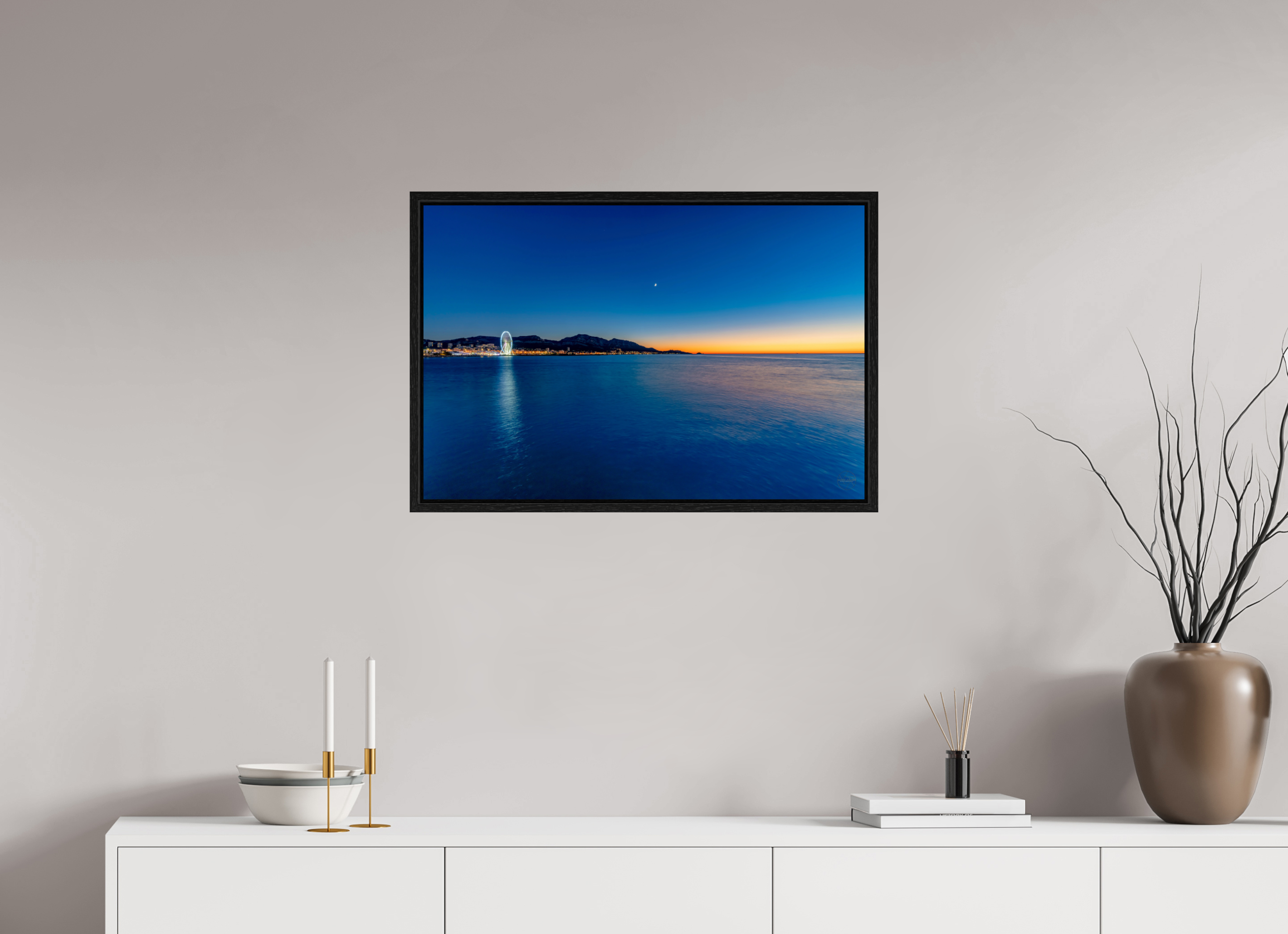 75 x 50 cm, Tirage couleur dans caisse américaine Le calme après la lumière