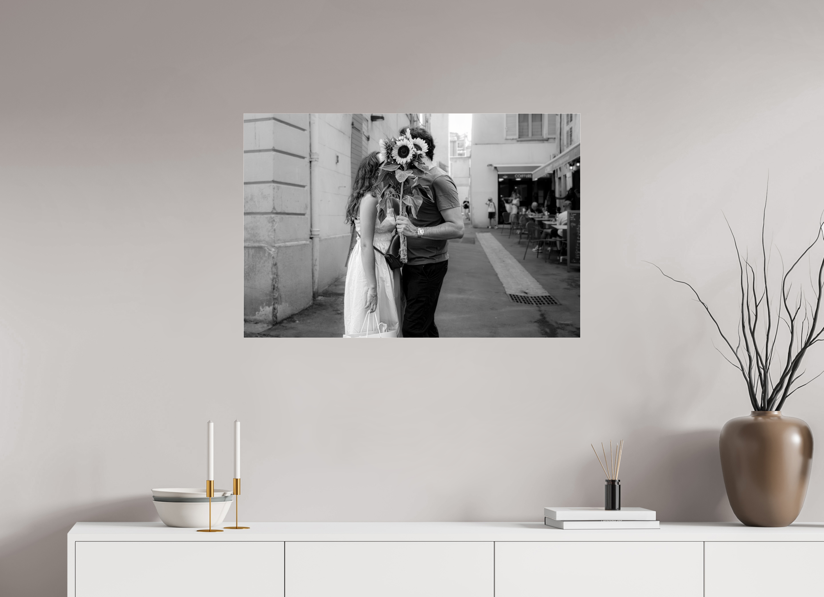 90 x 60 cm, Photo Print Under Acrylic Glass Bouquet d’ombre et de lumière
