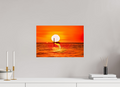 45 x 30 cm, Tirage couleur brillant seul Poster artistique – Quand le Soleil se couche avec la Lune