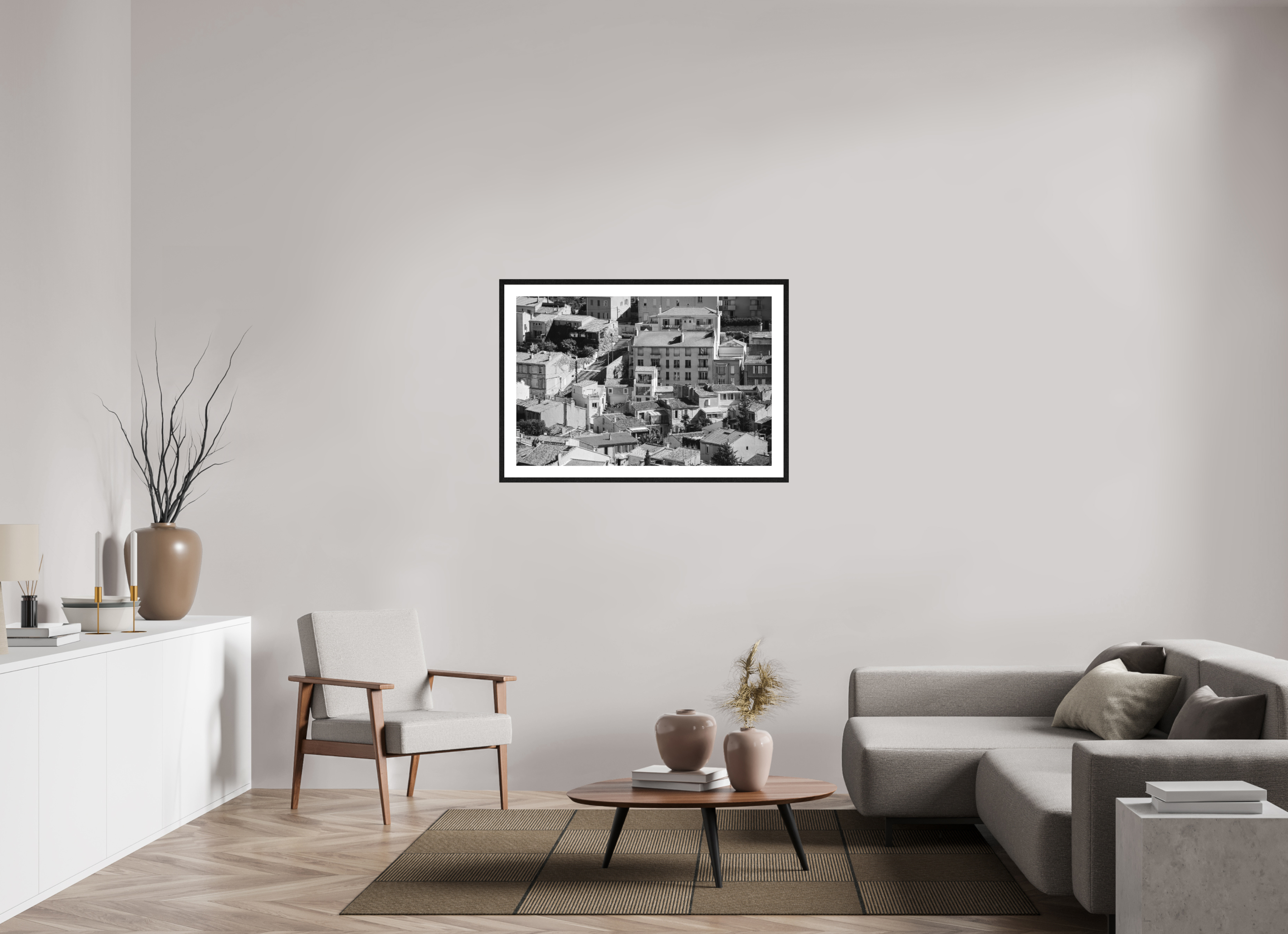 105 x 70 cm, Tirage N&B mat + Cadre noir avec passe-partout 20140912-1453.jpg