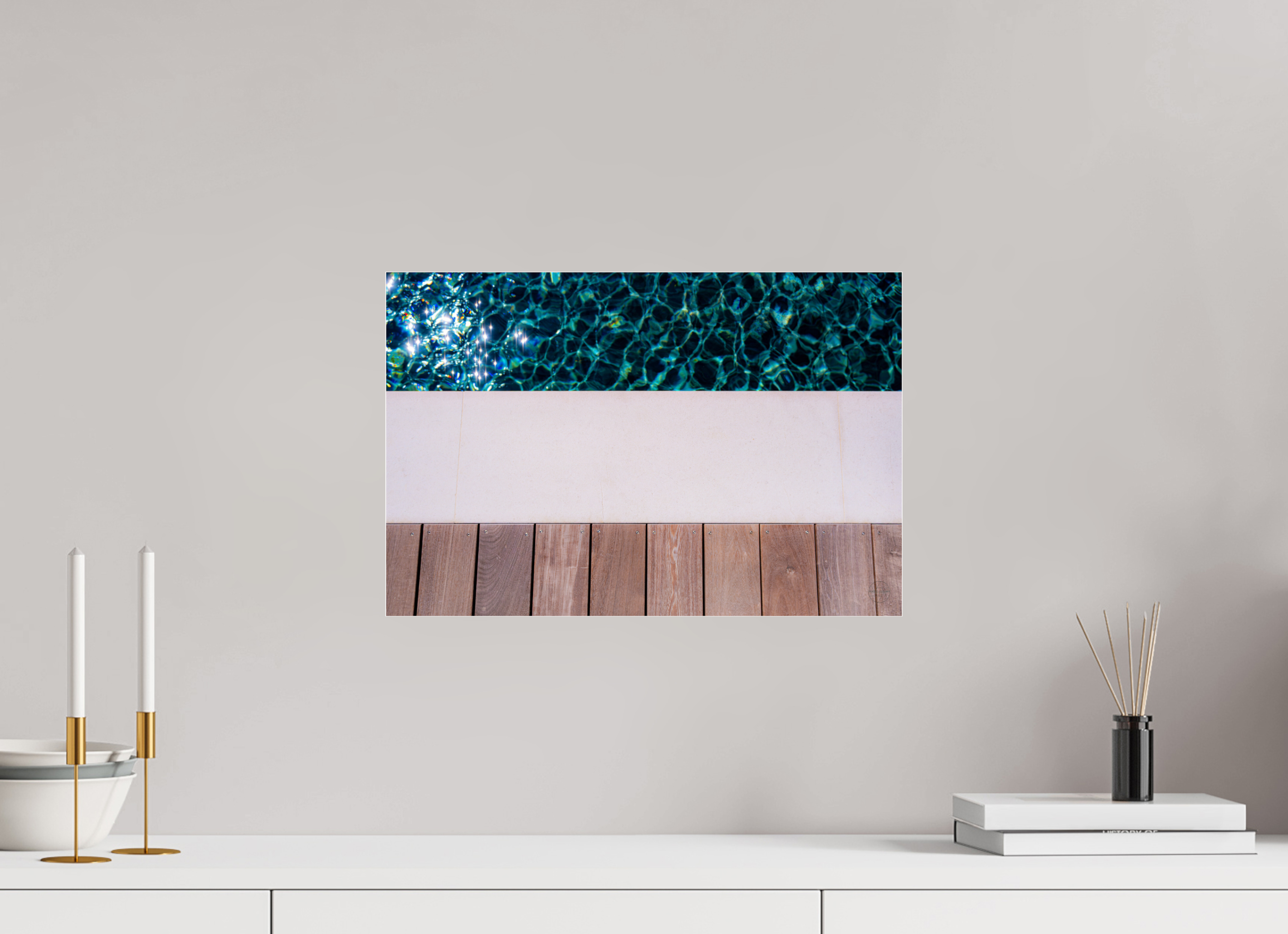 45 x 30 cm, Tirage couleur sous Plexi Décoration murale – Ligne d’eau