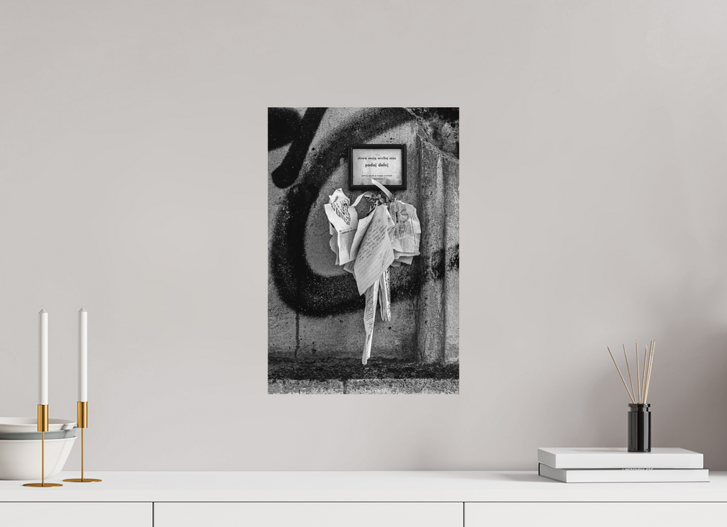 30 x 45 cm, Tirage N&B mat seul Impression photographique – Les mots
