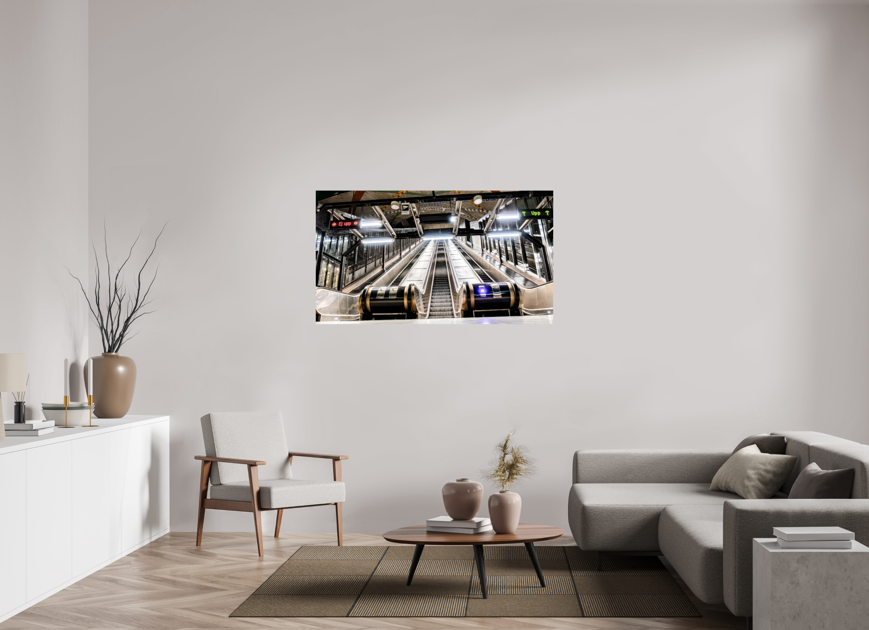 144 x 81 cm, Tirage couleur brillant seul Vers le Haut | Poster Architecture Urbaine & Design Contemporain