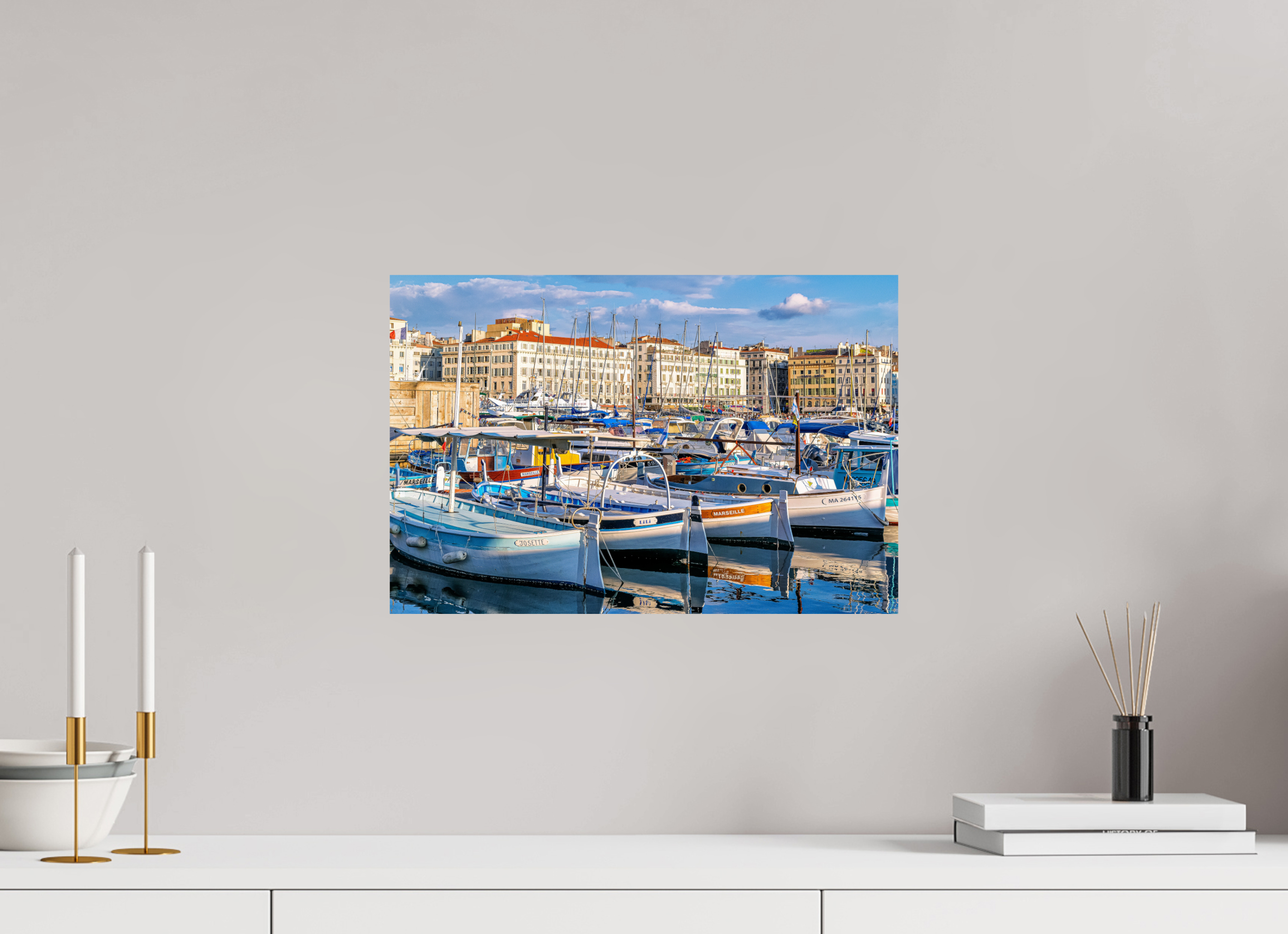 45 x 30 cm, Photo Print On Fuji Crystal DP II Barques et Vieux Port
