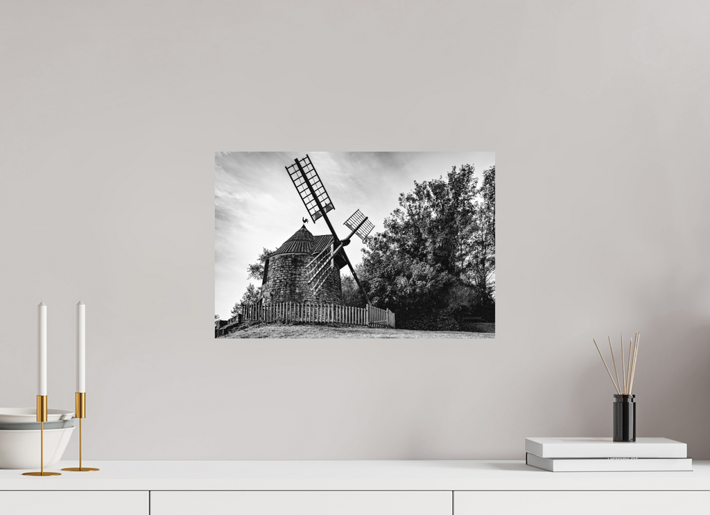 45 x 30 cm, Tirage N&B mat seul Œuvre murale - Souffle du Temps