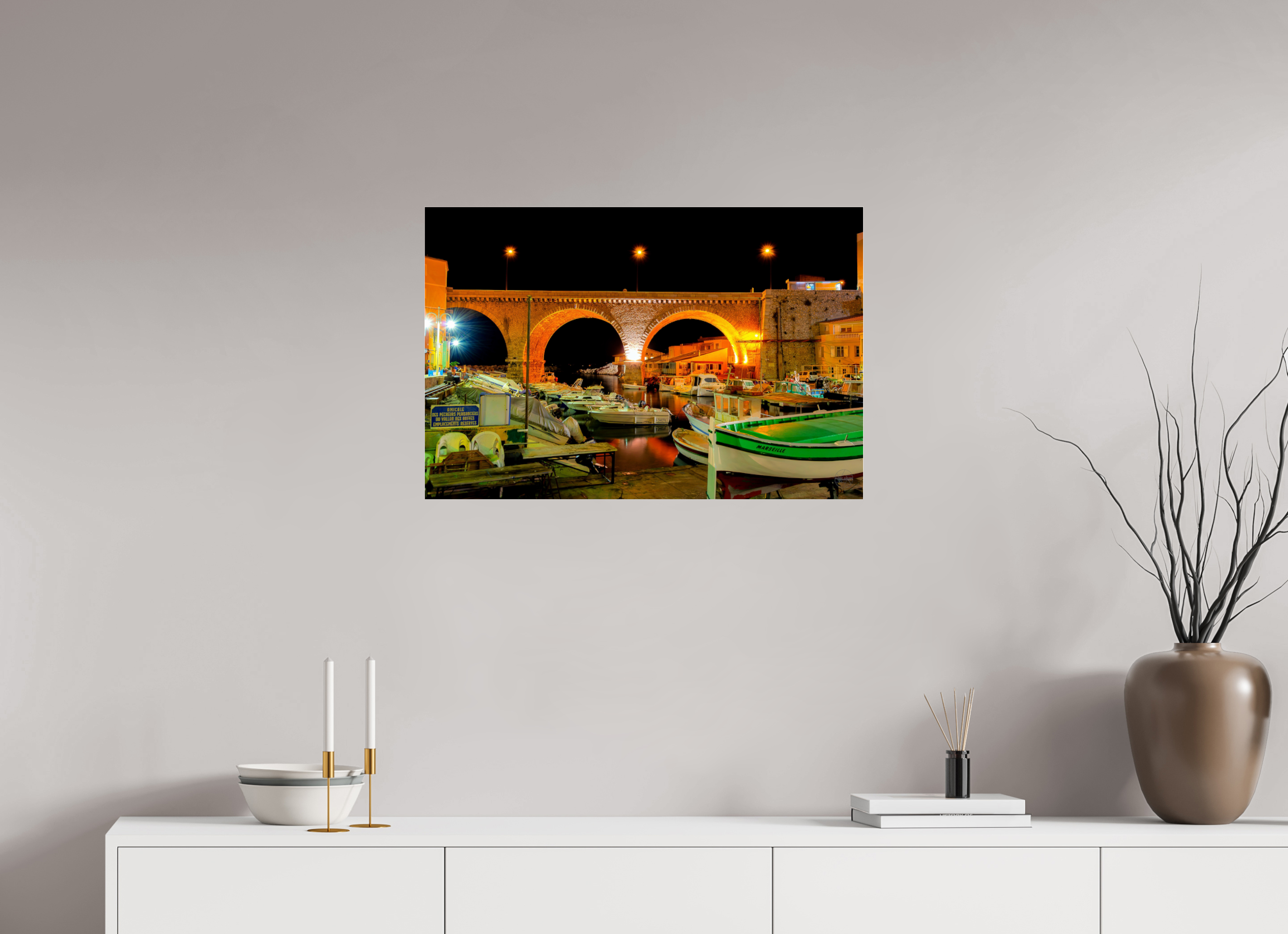 75 x 50 cm, Tirage couleur sous Plexi Sous les Arches du Vallon