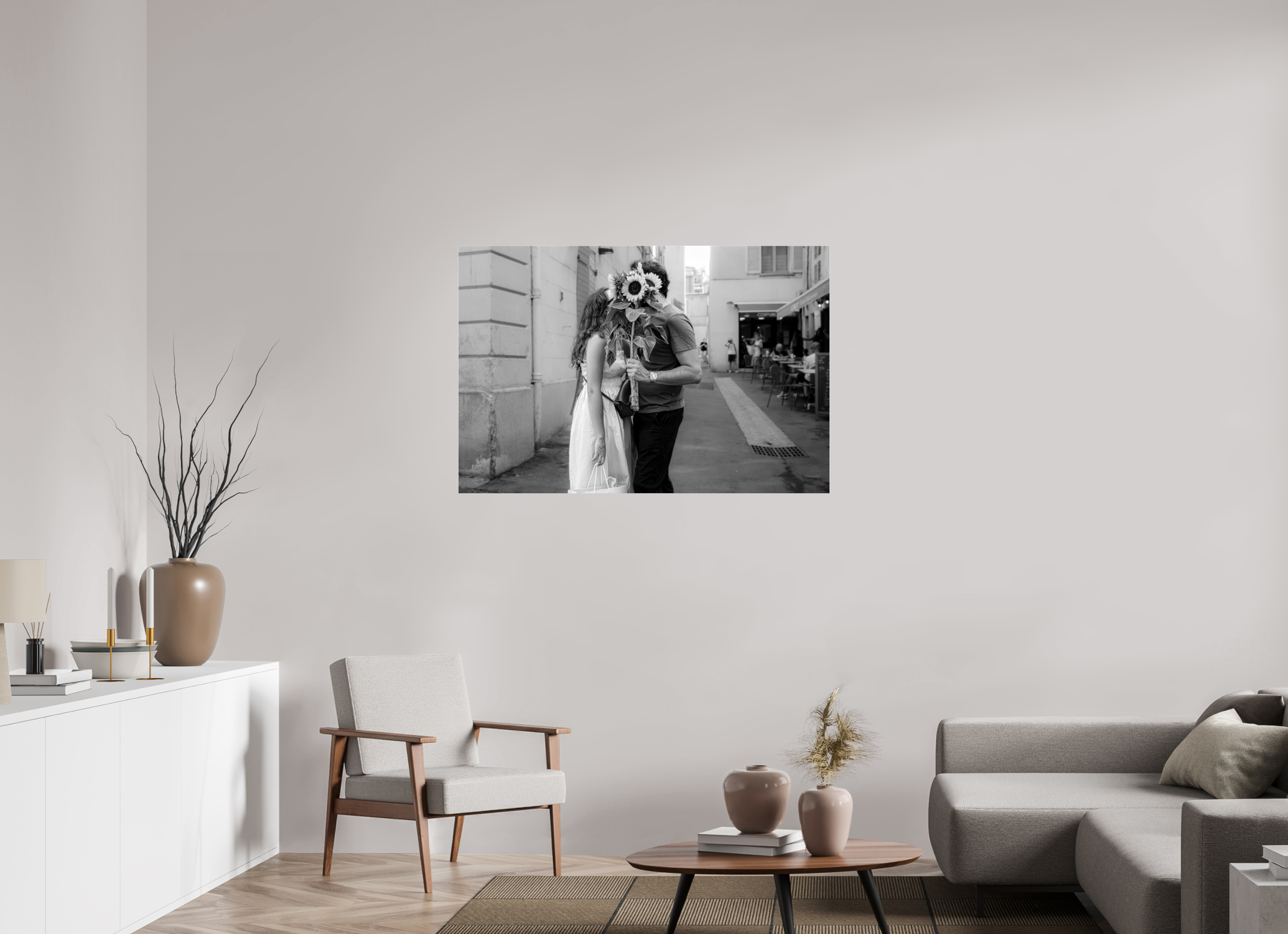 120 x 80 cm, Photo Print Under Acrylic Glass Bouquet d’ombre et de lumière