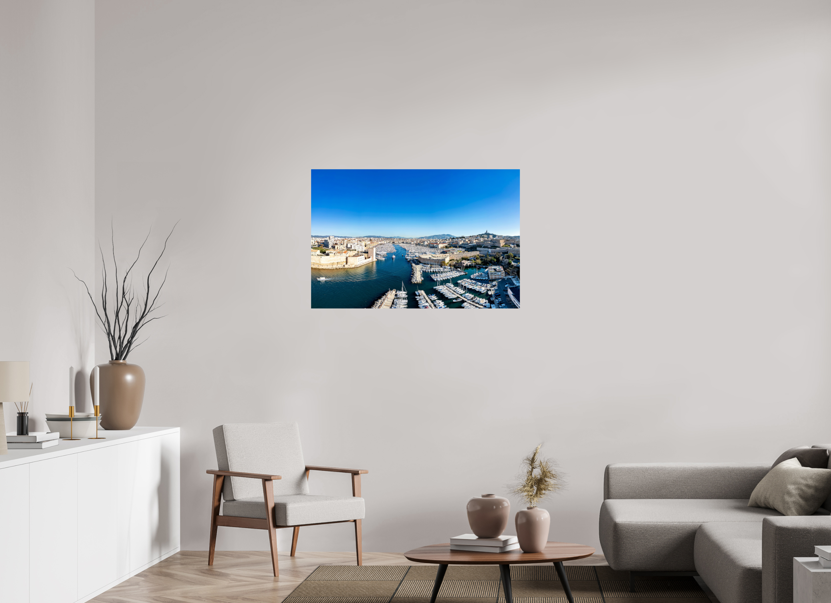 105 x 70 cm, Photo Print On Fuji Crystal DP II Entre ciel bleu et pierre blanche