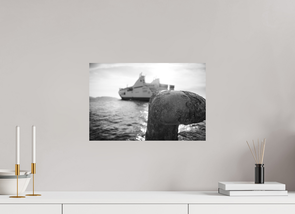 45 x 30 cm, Tirage N&B mat seul Affiche photo – Larguer les amarres