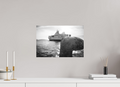 45 x 30 cm, Tirage N&B mat seul Affiche photo – Larguer les amarres