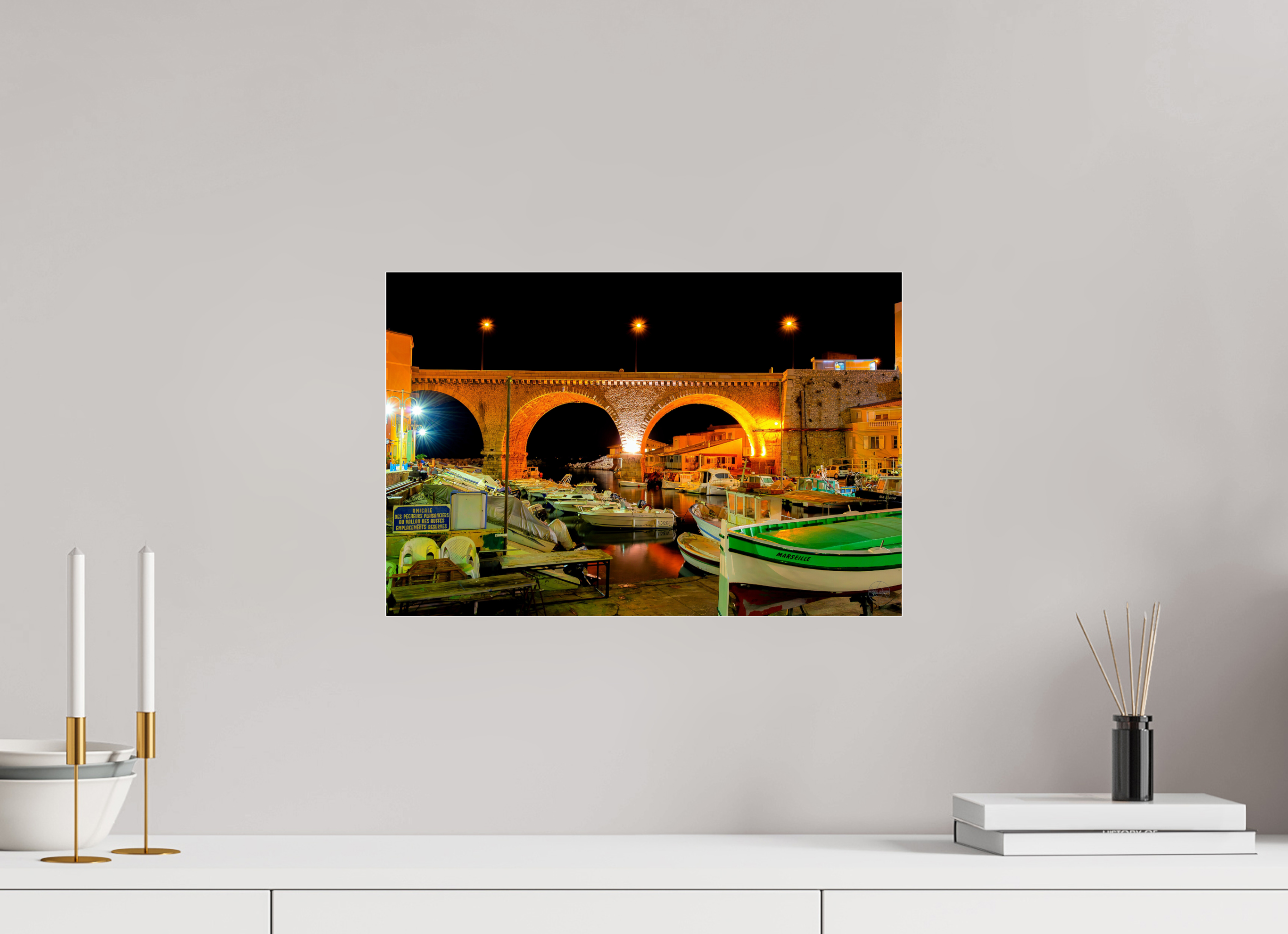 45 x 30 cm, Tirage couleur sous Plexi Sous les Arches du Vallon