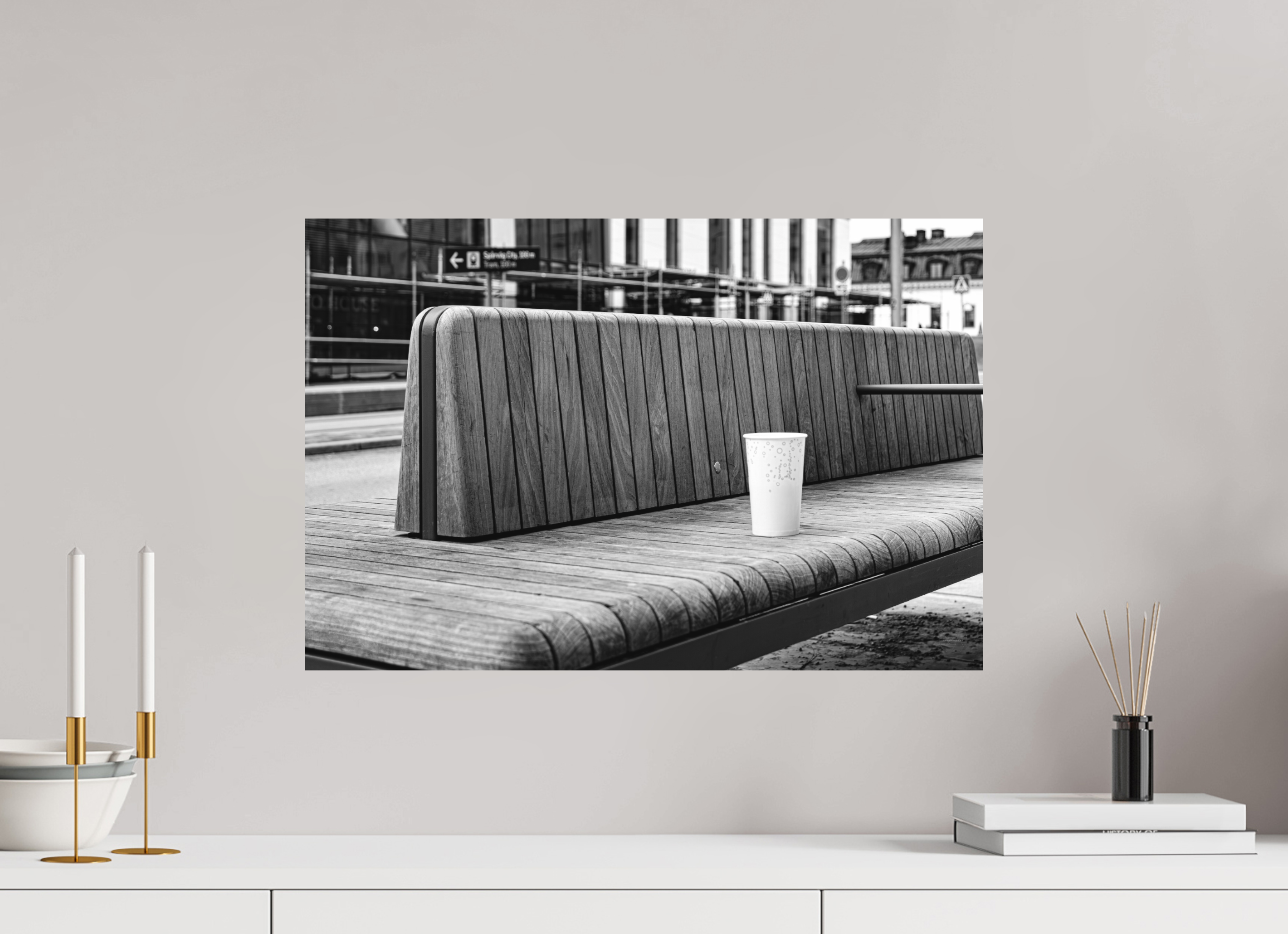 60 x 40 cm, Tirage N&B mat seul Décoration murale contemporaine - L’Oubli