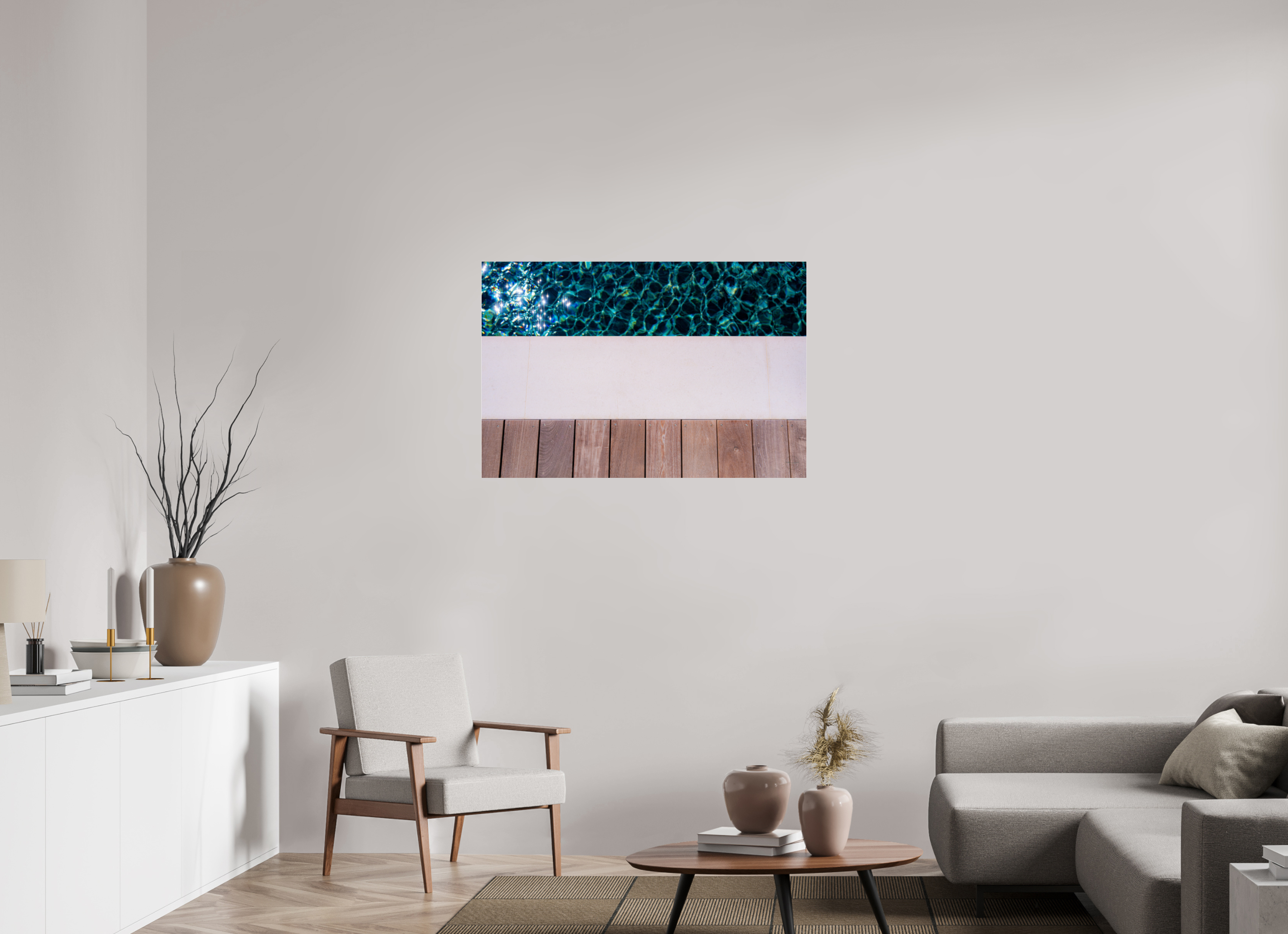 105 x 70 cm, Tirage couleur sous Plexi Décoration murale – Ligne d’eau