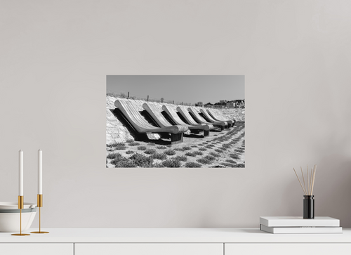 45 x 30 cm, Tirage N&B mat seul Les Veilleurs du Littoral
