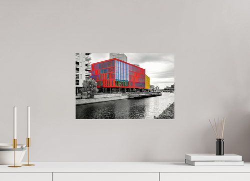 45 x 30 cm, Tirage couleur brillant seul Chromatisme Urbain | Poster Architecture Contemporaine Design