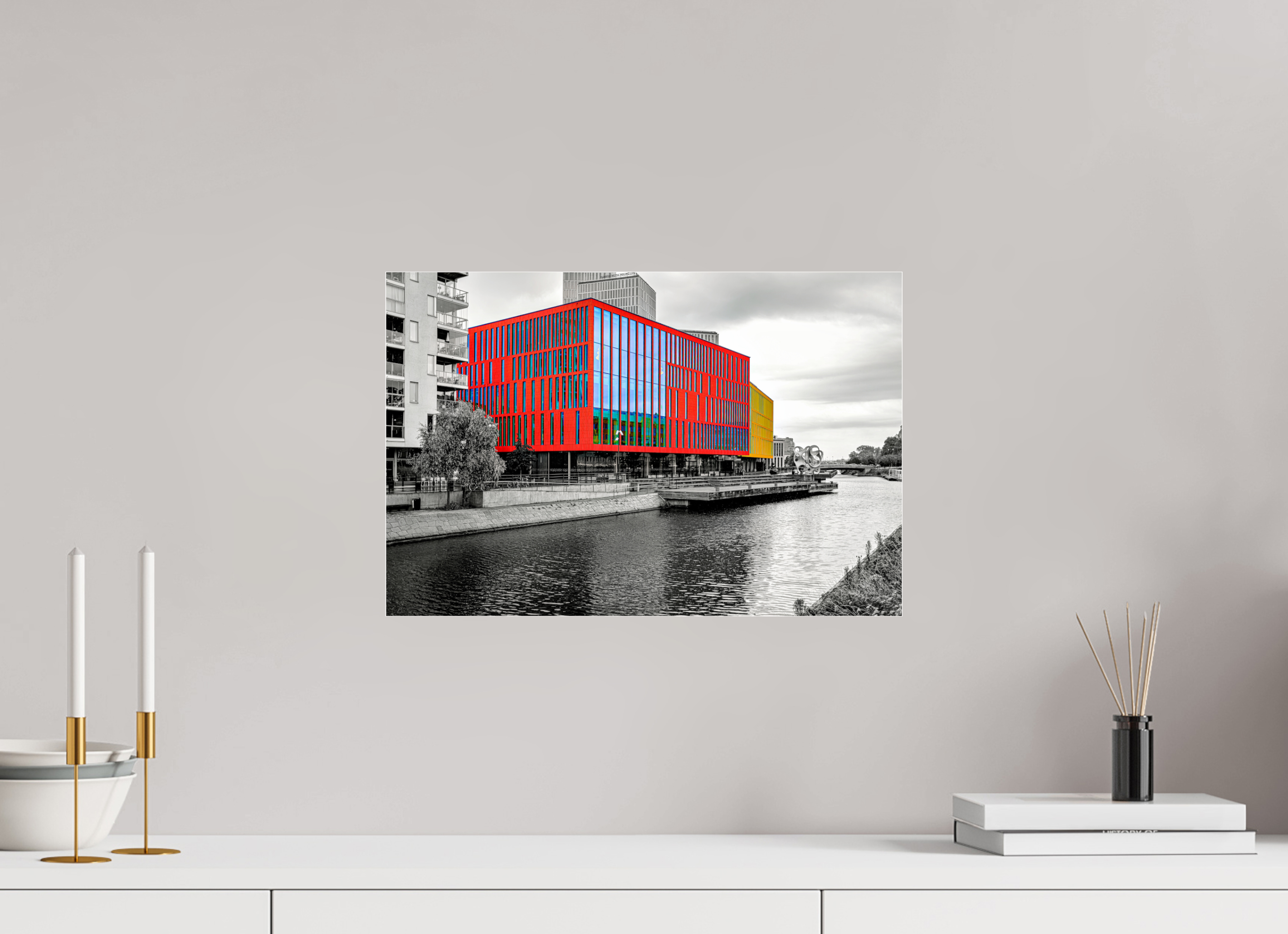 45 x 30 cm, Tirage couleur sous Plexi Chromatisme Urbain | Poster Architecture Contemporaine Design