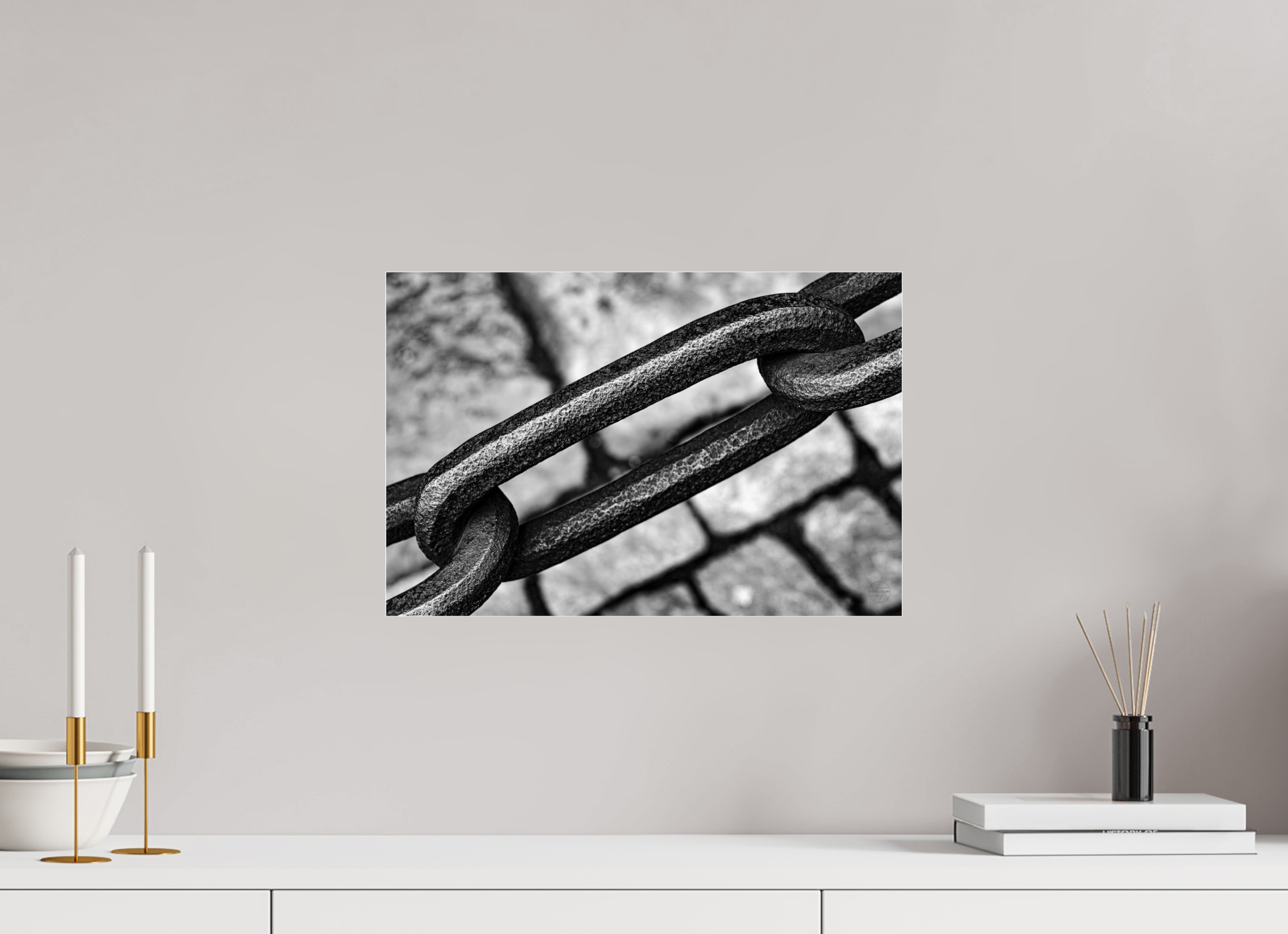 45 x 30 cm, Photo Print Under Acrylic Glass L’étreinte du fer