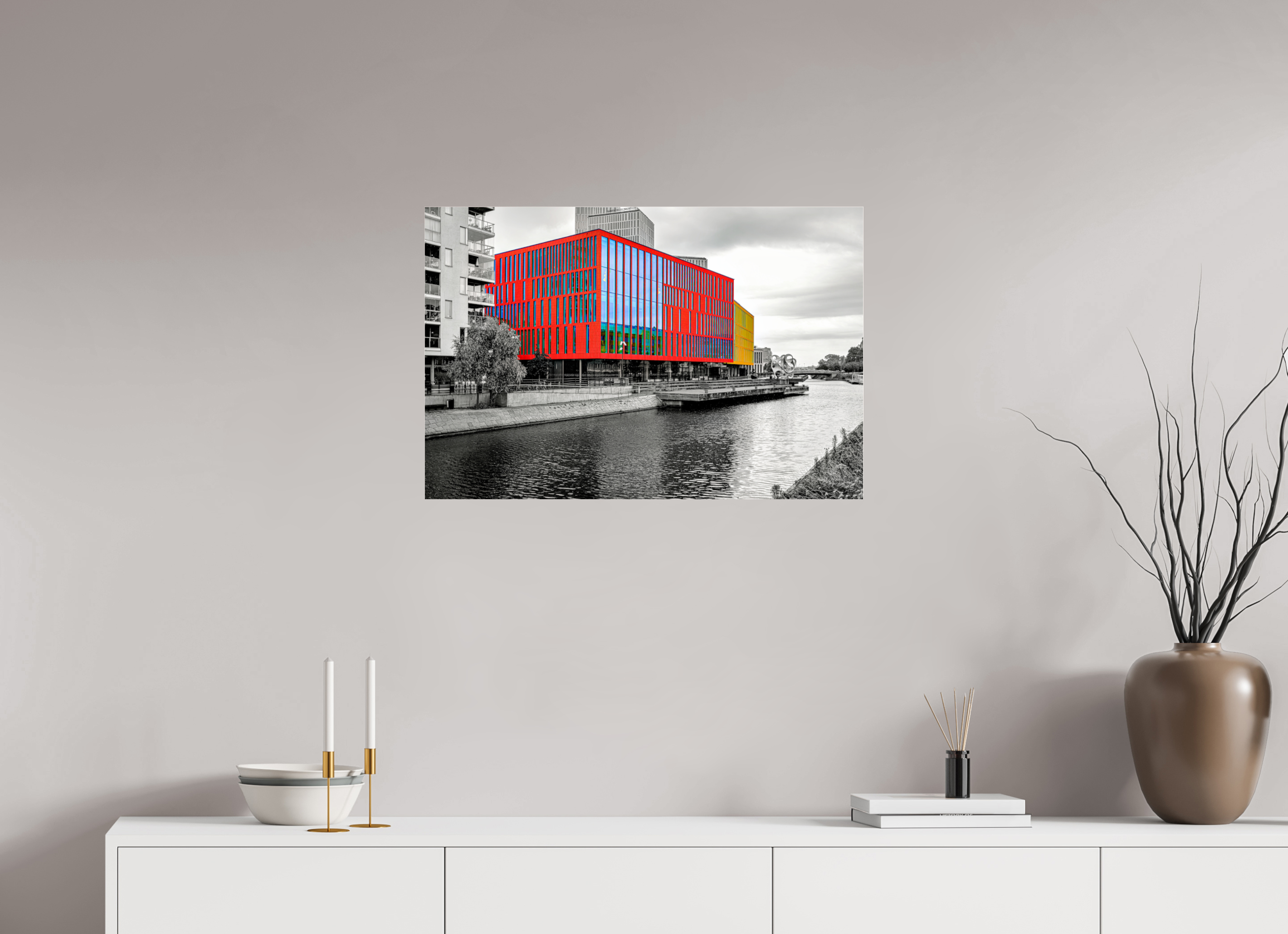 75 x 50 cm, Tirage couleur sous Plexi Chromatisme Urbain | Poster Architecture Contemporaine Design