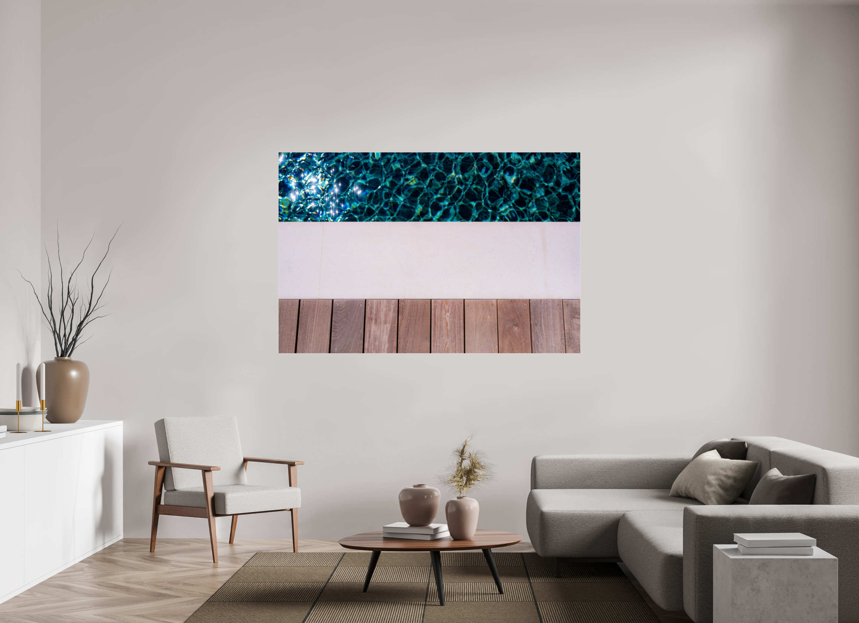 180 x 120 cm, Tirage couleur sous Plexi Décoration murale – Ligne d’eau