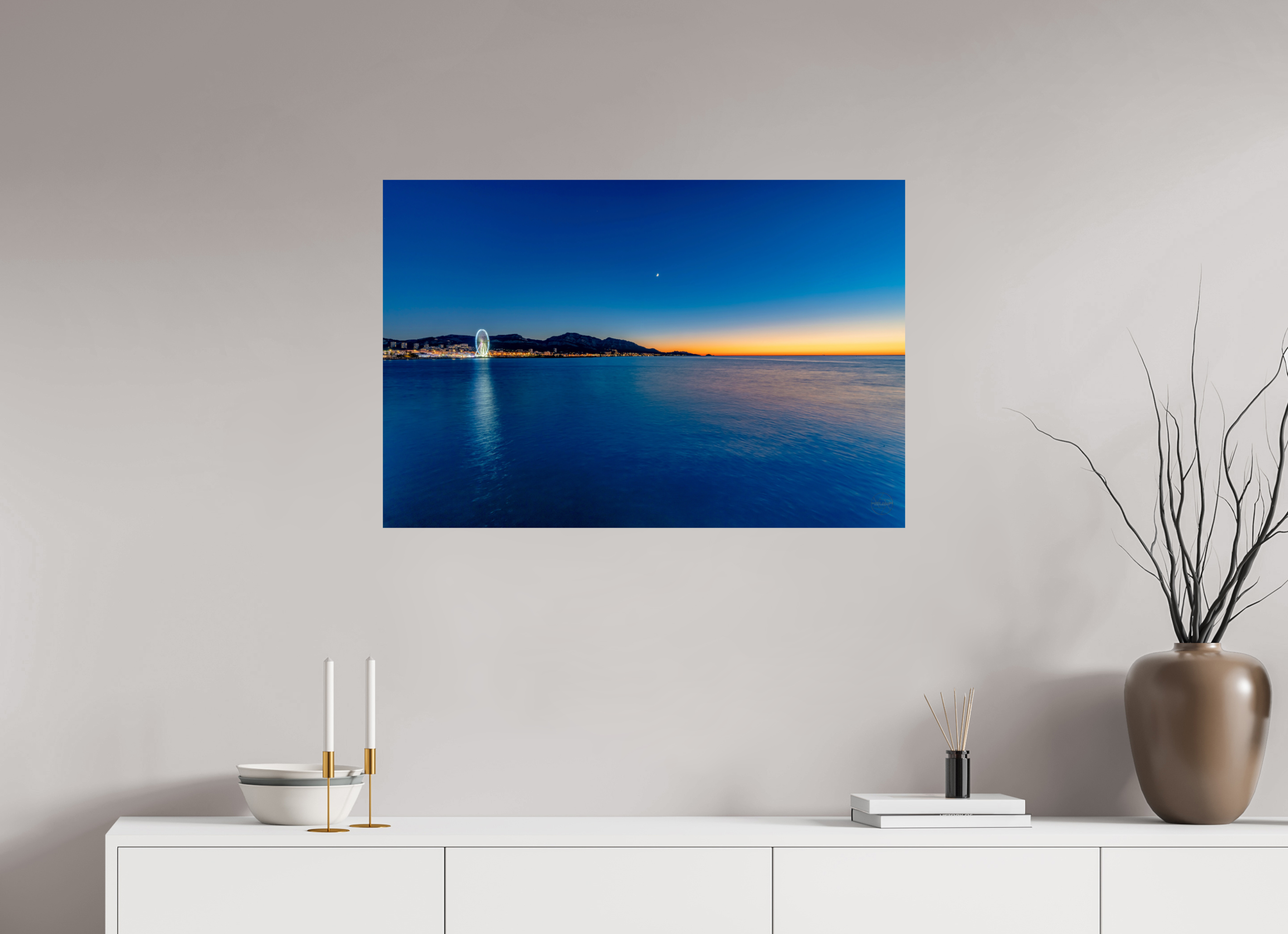 90 x 60 cm, Photo Print On Fuji Crystal DP II Le calme après la lumière