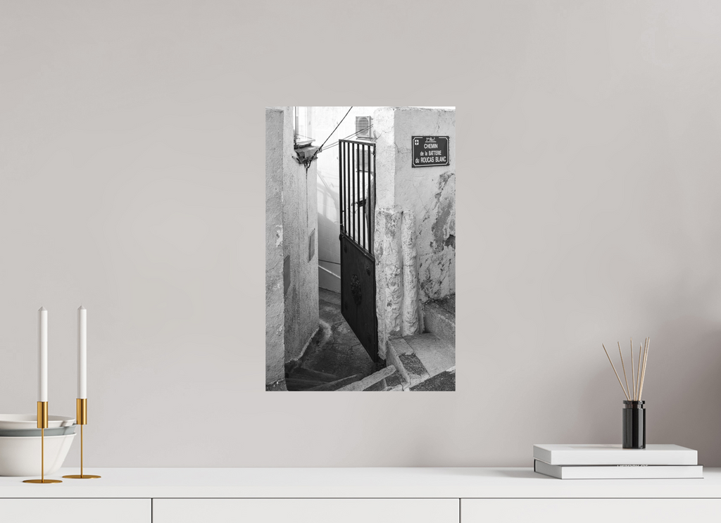 30 x 45 cm, Tirage N&B mat seul Perspective urbaine - Passage Secret