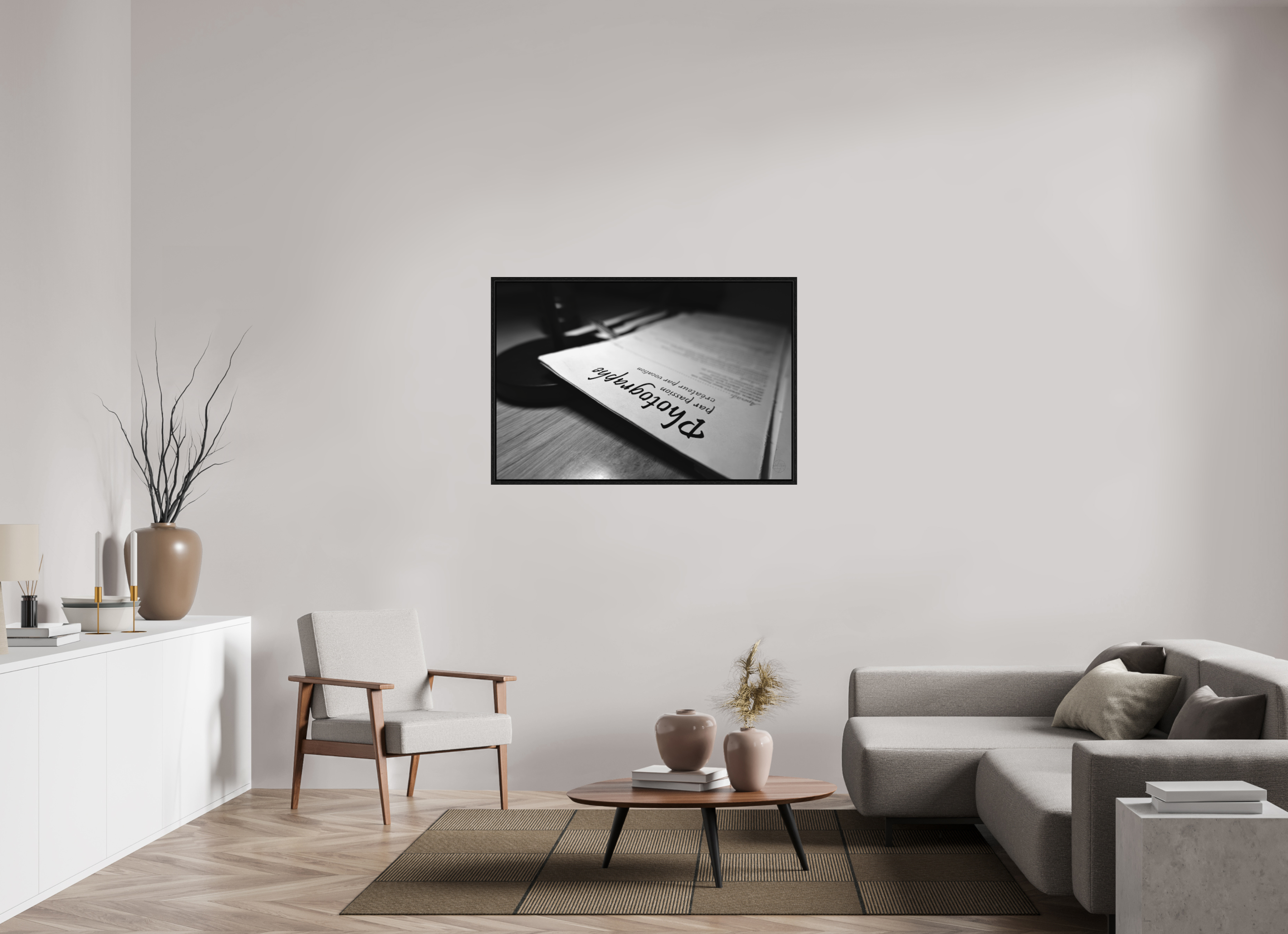 120 x 80 cm, Tirage N&B dans Caisse américaine noire Photographe par passion, créateur par vocation | Poster Fine Art