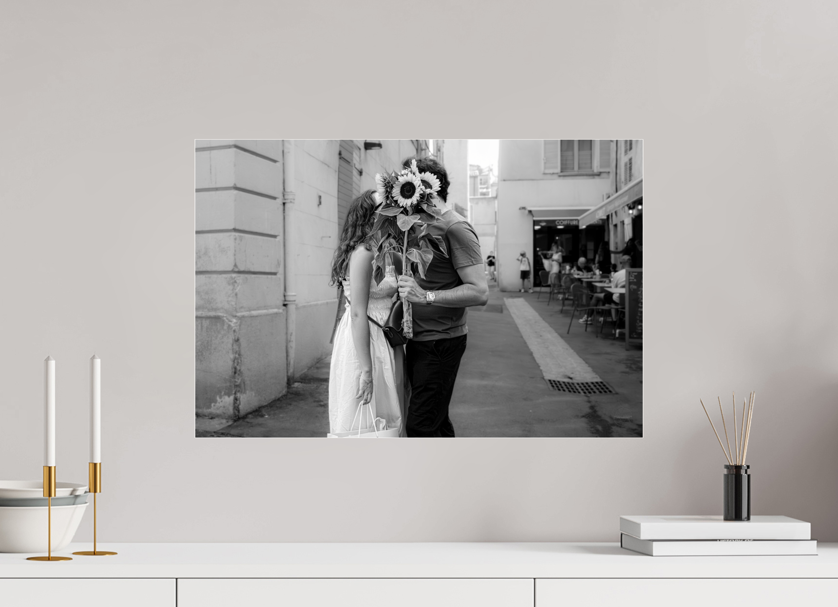 60 x 40 cm, Photo Print Under Acrylic Glass Bouquet d’ombre et de lumière
