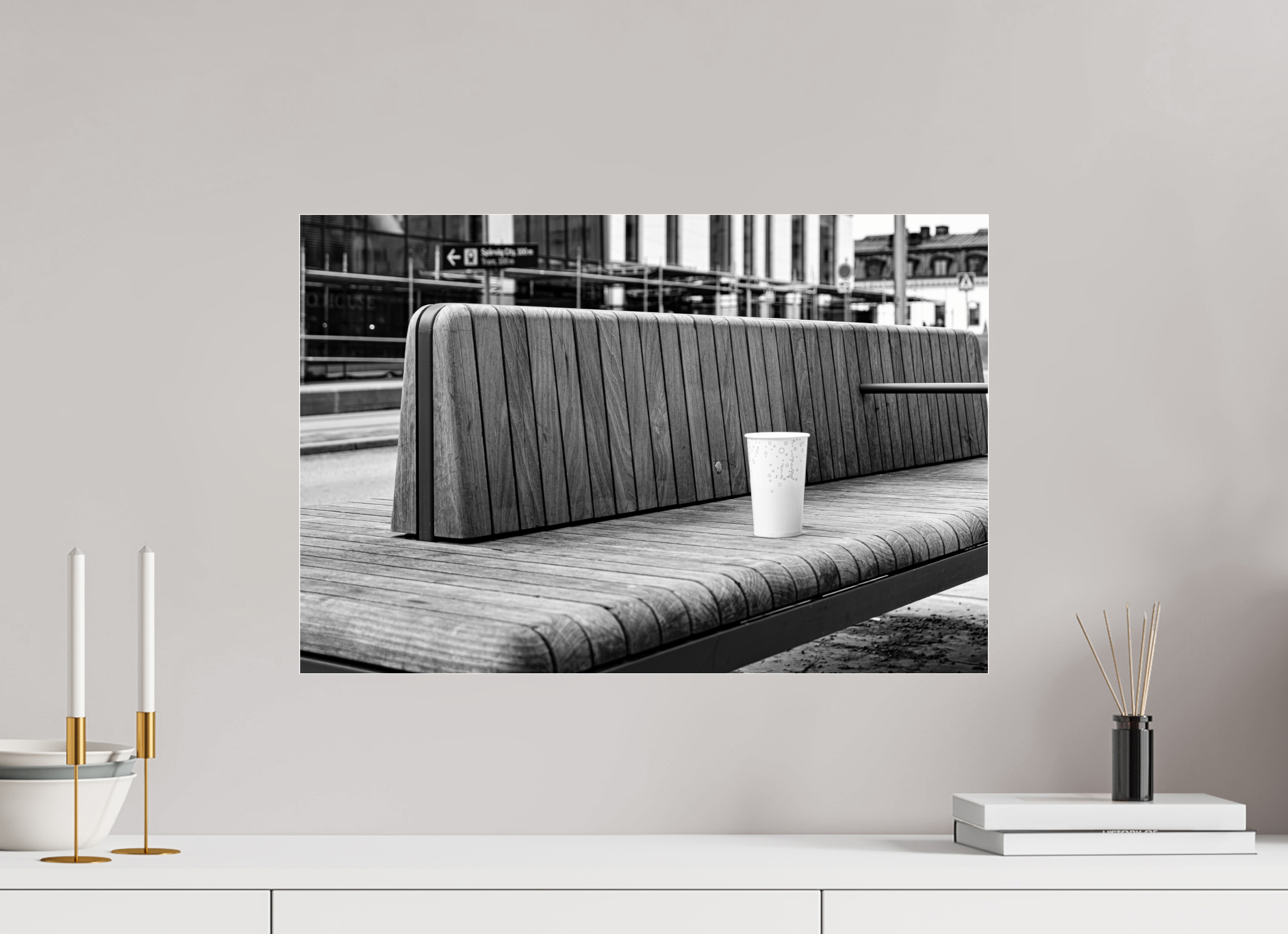 60 x 40 cm, Tirage N&B sous Plexi Décoration murale contemporaine - L’Oubli