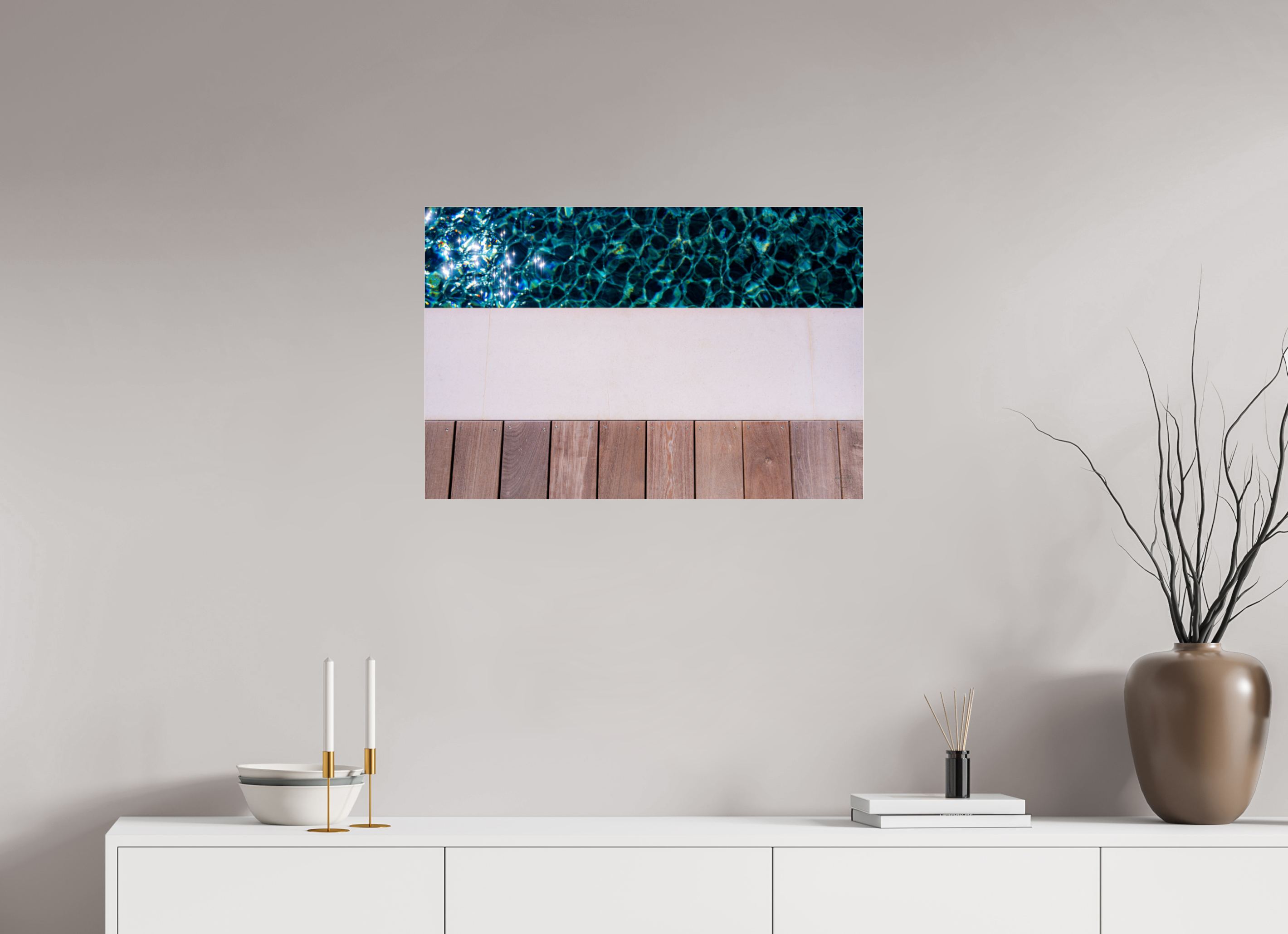 75 x 50 cm, Tirage couleur sous Plexi Décoration murale – Ligne d’eau