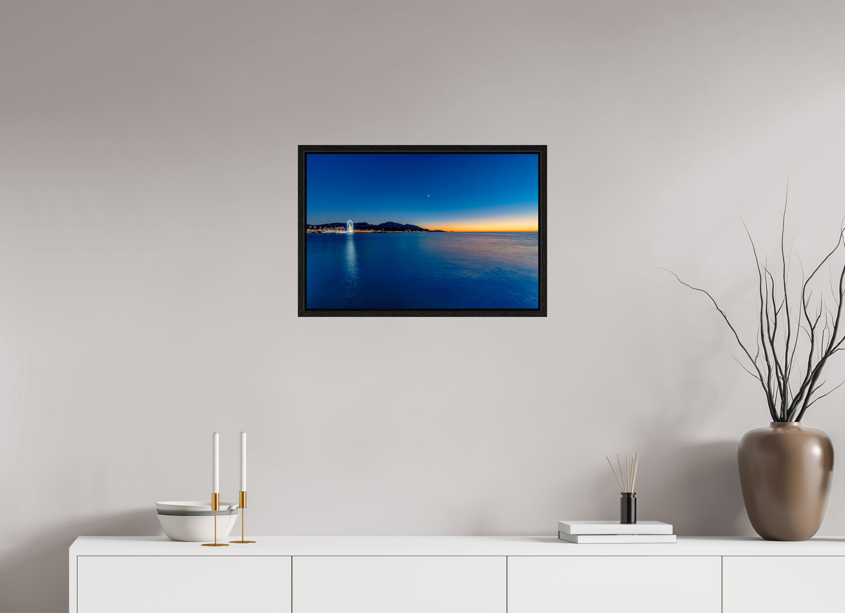 60 x 40 cm, Tirage couleur dans caisse américaine Le calme après la lumière