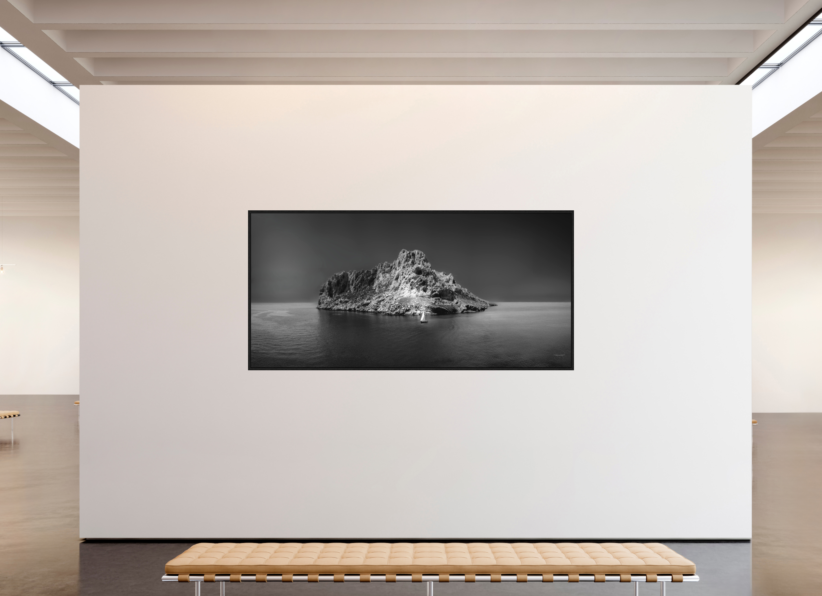 249 x 120 cm, Tirage grand format dans caisse américaine Impression grand format – L'île refuge ou prison