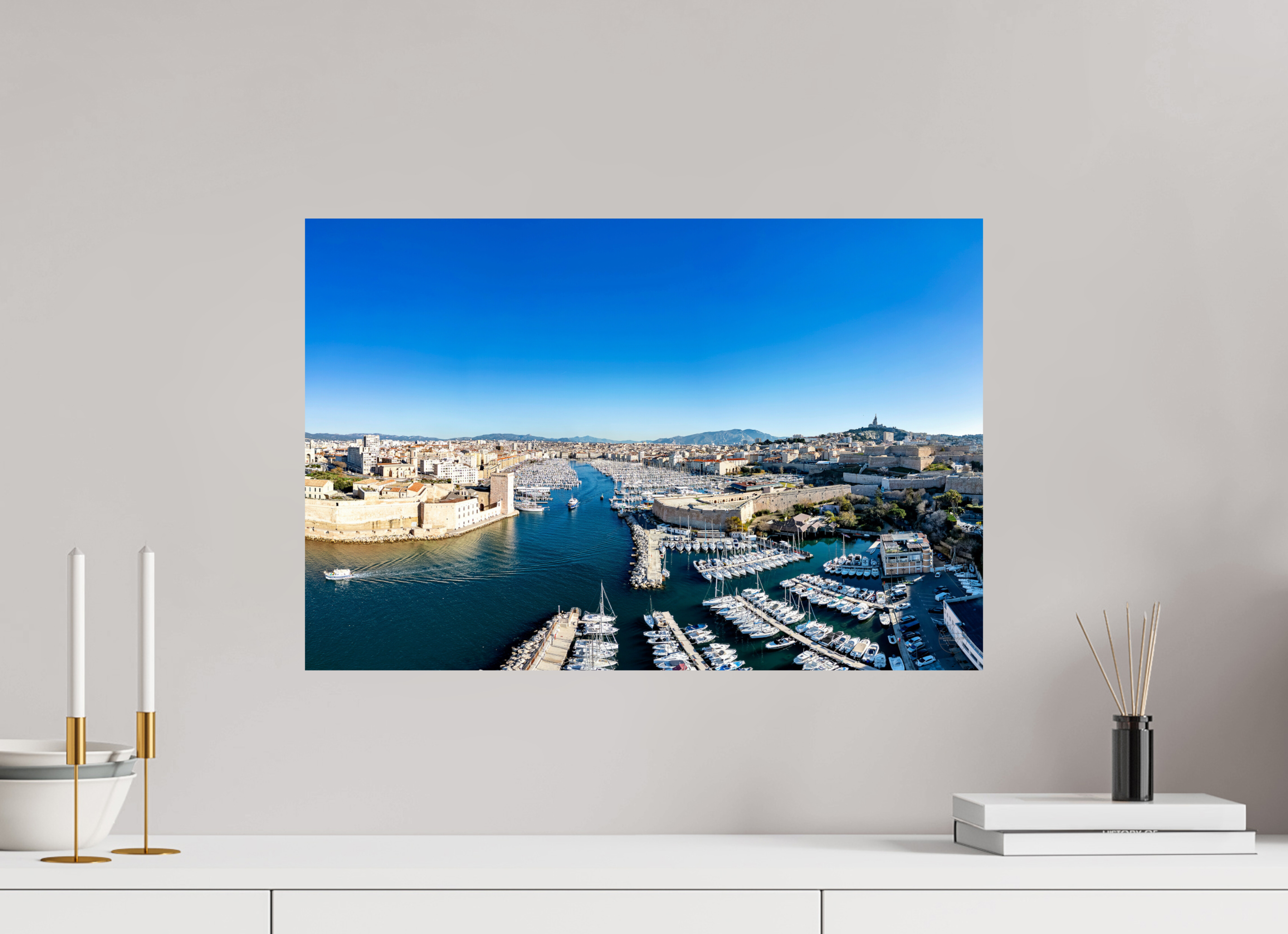 60 x 40 cm, Photo Print On Fuji Crystal DP II Entre ciel bleu et pierre blanche