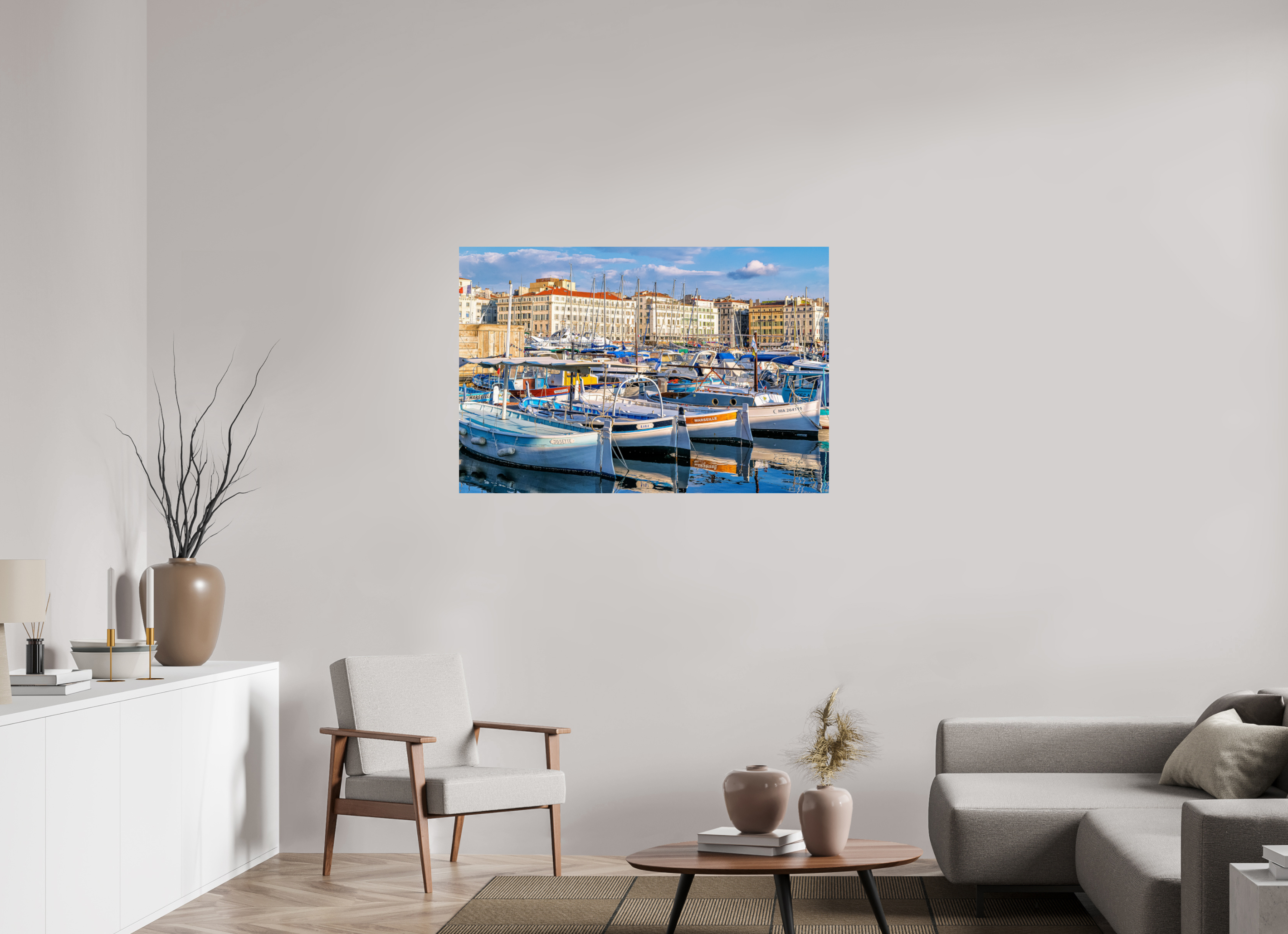 120 x 80 cm, Photo Print On Fuji Crystal DP II Barques et Vieux Port